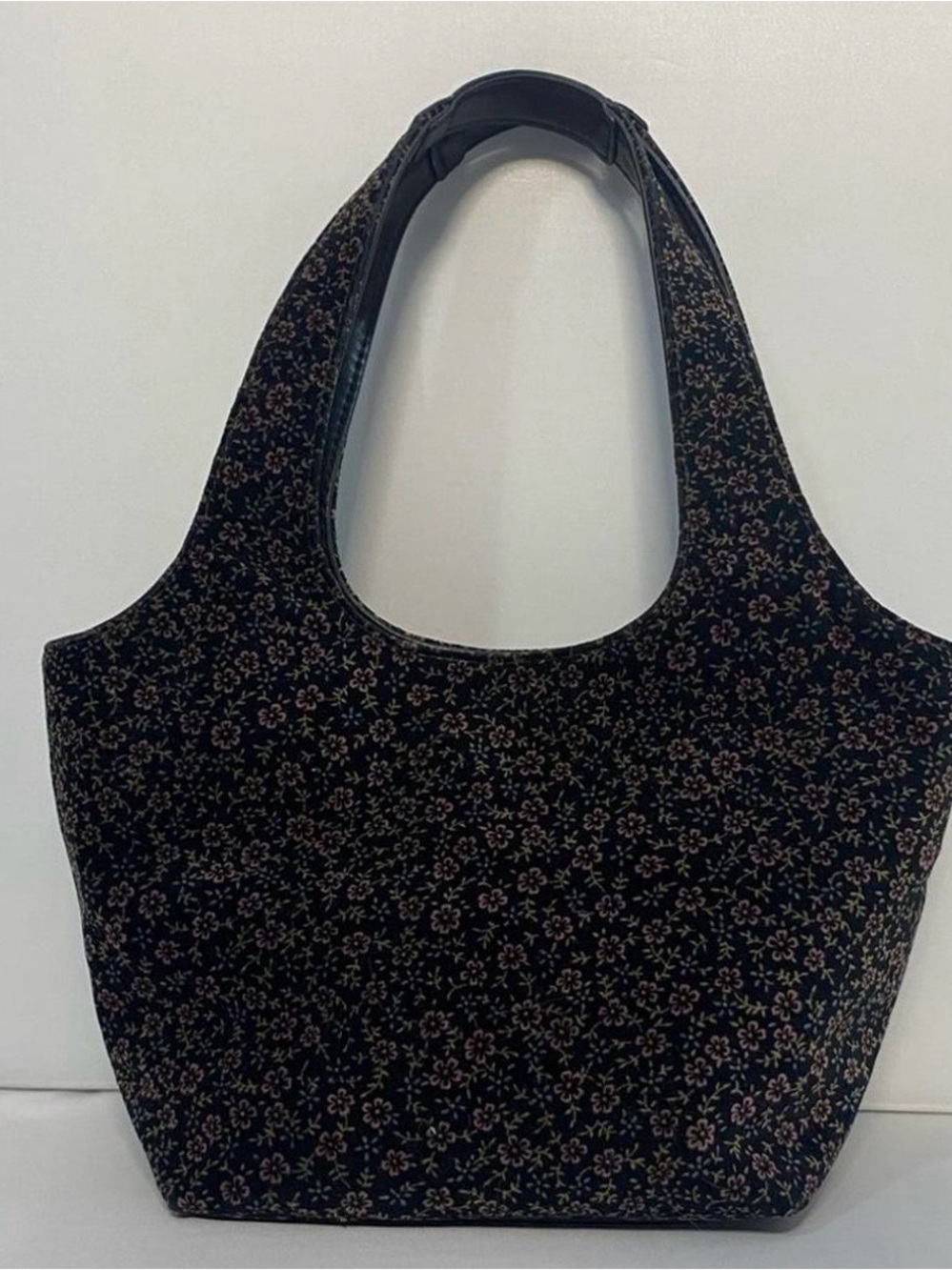 Black Floral Pattern Tote Bag - St. Johnβs Bay